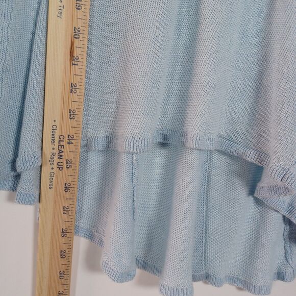 Eileen Fisher Sweater 100% Italian Linen Large Lightweight Drape Beachy Coastal - Picture 5 of 7